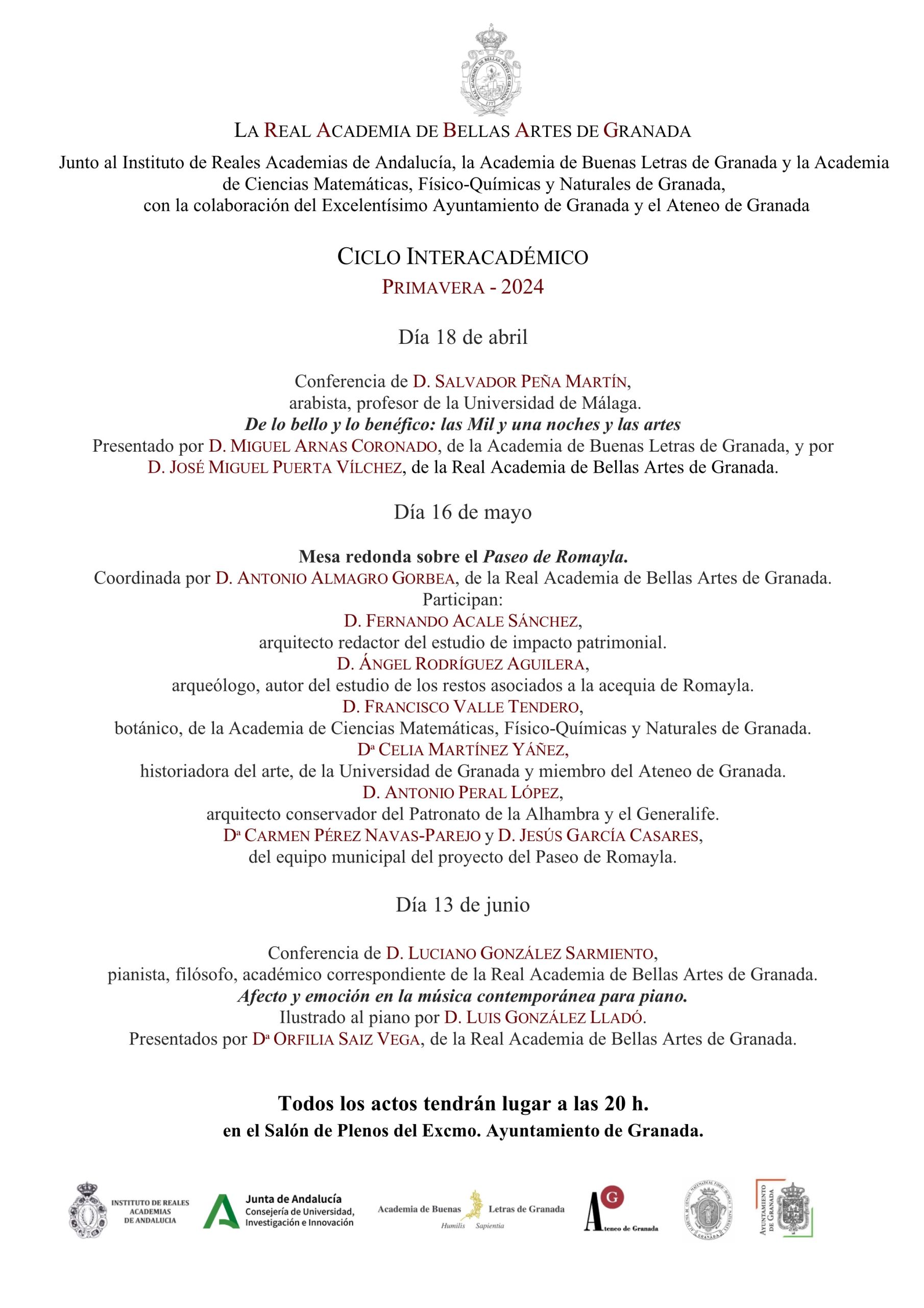 Conferencias de Primavera de la RABA 11 del 4